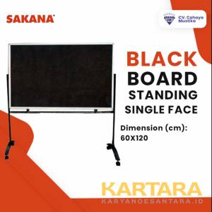Sakana Papan Tulis Blackboard Uk. 60 x 120 cm Standing Single Face